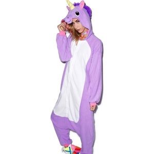Purple Unicorn Adult Onesie Pajamas Costume